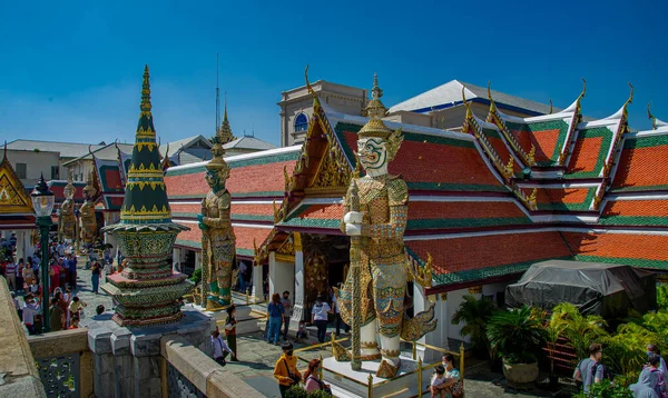 Janeiro 2023 Bangkok Tailândia Wat Phra Kaew Guardião Demônio Gigantes — Fotografia de Stock