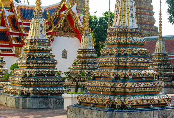 Wat Pho Der Tempel Des Liegenden Buddha Ist Ein Atemberaubender — Stockfoto