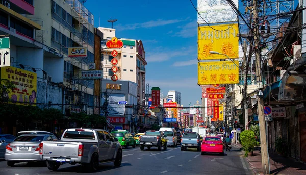 Mart 2023 Bangkok Tayland Çin Mahallesi Bangkok Tayland Göbeğinde Yer — Stok fotoğraf
