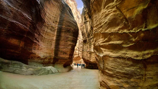 Petra Jordan Etkileyici Mimari Tarihsel Öneminin Yanı Sıra Unesco Dünya — Stok fotoğraf