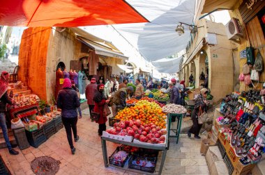 26 Aralık - 2021-Market in As-Salt Ürdün 'ün batısında bulunan antik bir tarım ve idari merkezidir..