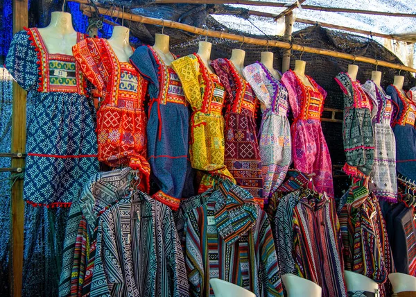Pueblo Norte Tailandia Con Ropa Trajes Tradicionales Coloridos — Foto de Stock