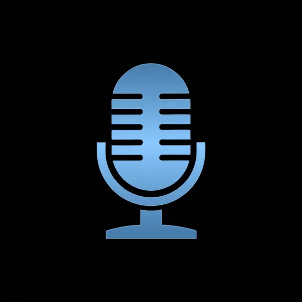 Retro podcast kullanılabilir logo şablonu. Logo müzik, ses, simge, vintage ve iş şirketi için kullanılabilir