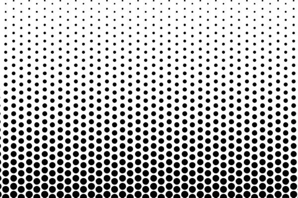 Schwarz Weißer Abstrakter Hintergrund Mit Gewelltem Punktemuster Halbtoneffekt Vektorillustration — Stockvektor