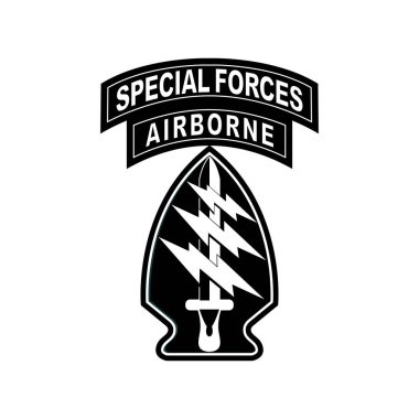 Amerikan Ordusu Özel Kuvvetler grupları Yeşil Berelilerin amblemi. De Oppresso Liber