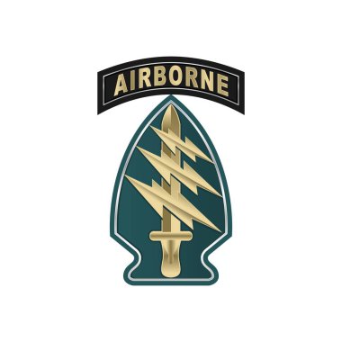 Amerikan Ordusu Özel Kuvvetler grupları Yeşil Berelilerin amblemi. De Oppresso Liber