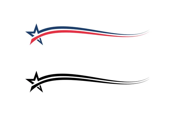 Yıldız logosu vektörü. Meteor logosu