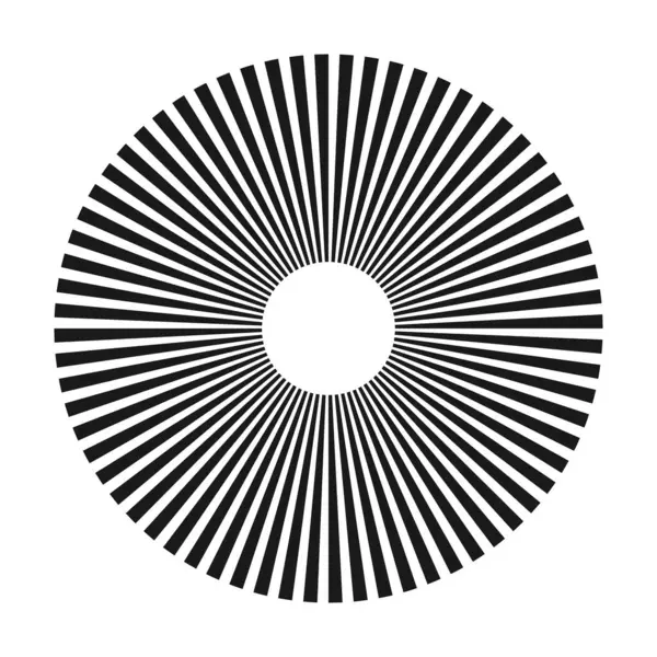 Siyah ve beyaz güneş patlaması deseni. Vektör illüstrasyonu, güneş patlaması vektörü, güneş patlaması retro, klasik güneş patlaması