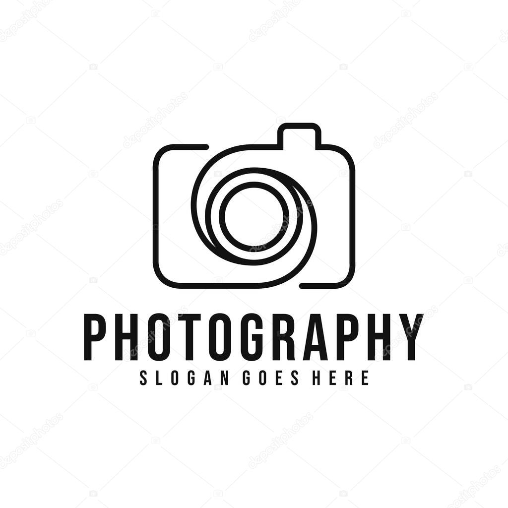 Camera photography logo icon vector template