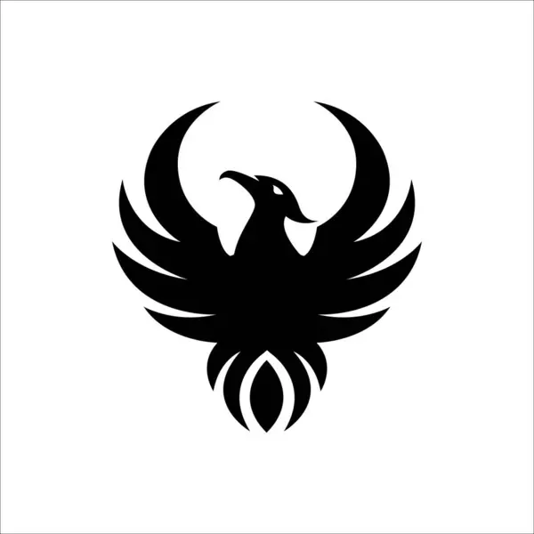 Zarif stilize edilmiş Anka kuşu vektör illüstrasyonu