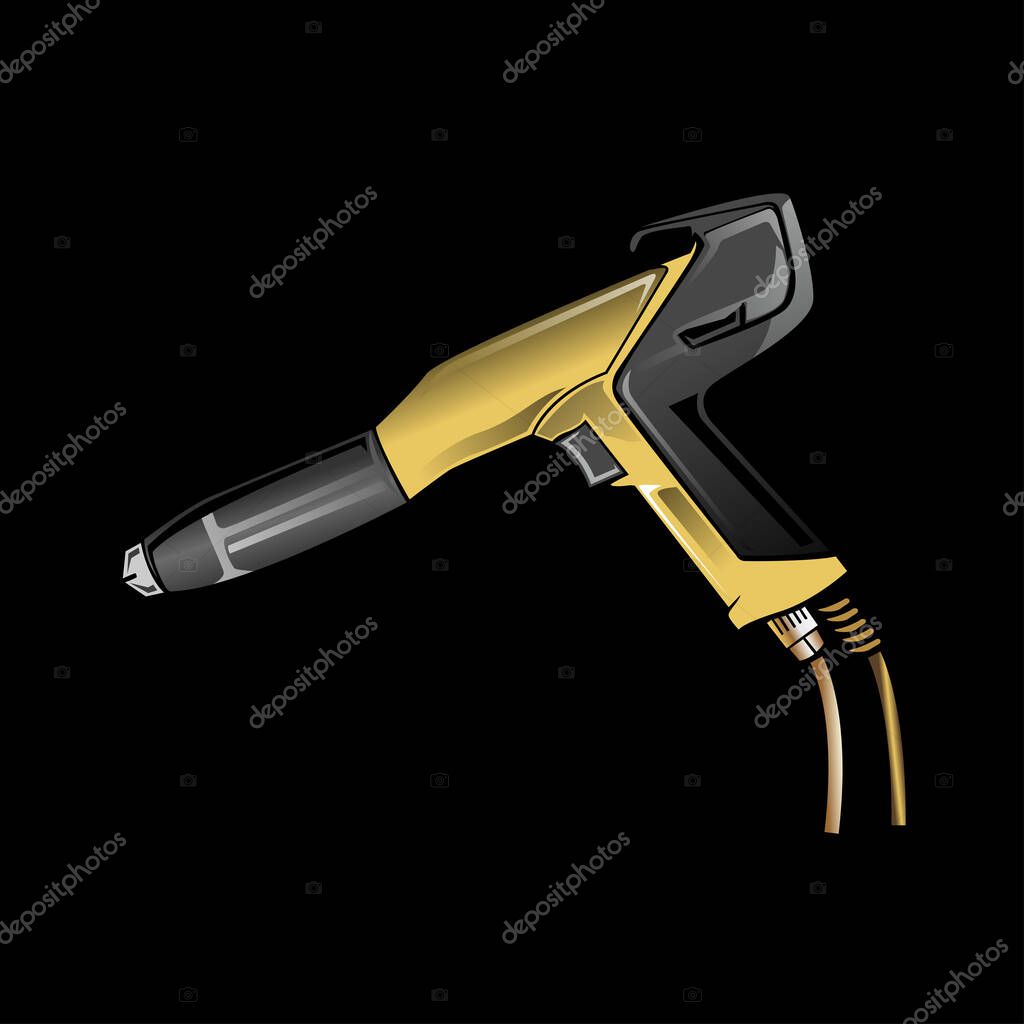 Foam Gun Insulation Logo Design Template Isolated Vector