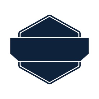 boş şekil kalkanı amblem vektörü