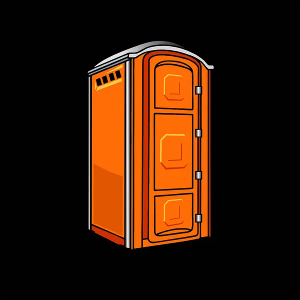 Taşınabilir tuvalet vektörü resimleme şablonu