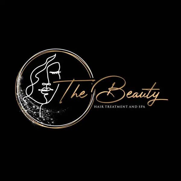 Güzellik, moda ve saç stili için zarif logolar