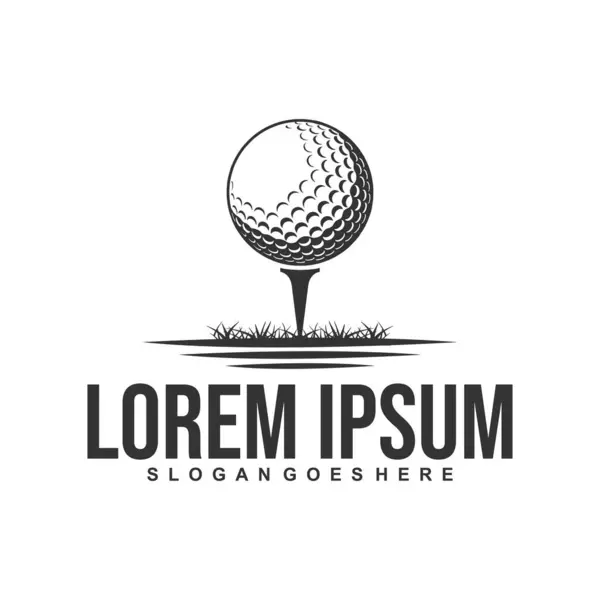 Golf Logosu, Golf Logosu Tasarım Şablonu Vektörü.