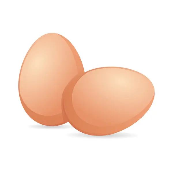 Beyaz arka planda izole edilmiş tavuk yumurtaları