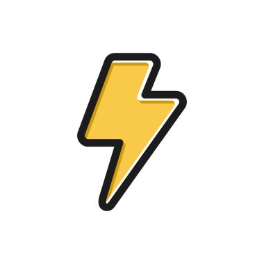 Düz Gök Gürültüsü ve Şimşek Şimşeği Flash sembolü