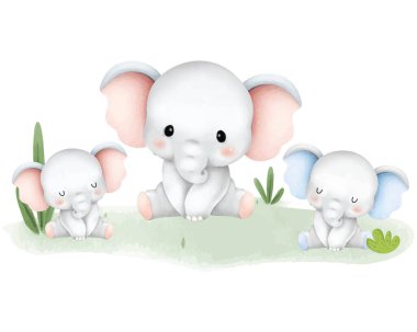 Şirin fil karikatürü çizimi