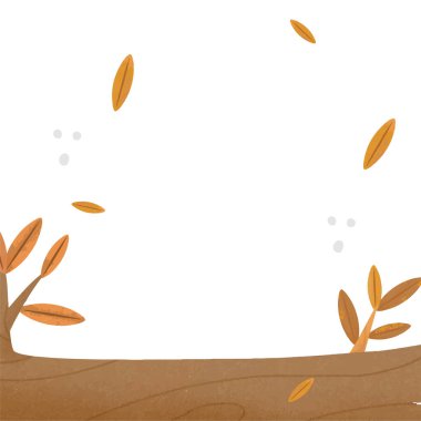 Yapraklı sonbahar arkaplanı