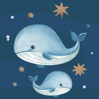 Mavi balinalı şirin balina