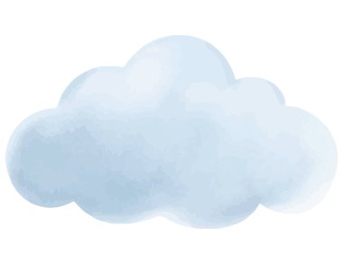 Bulutlar simgesi. Vektör çizim.