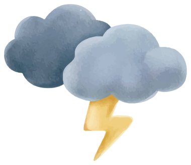 çizgi film doodle şimşek