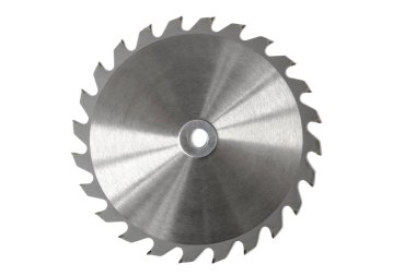 Marangozluk için metal dairesel testere, marangozluk, izole beyaz arka plan