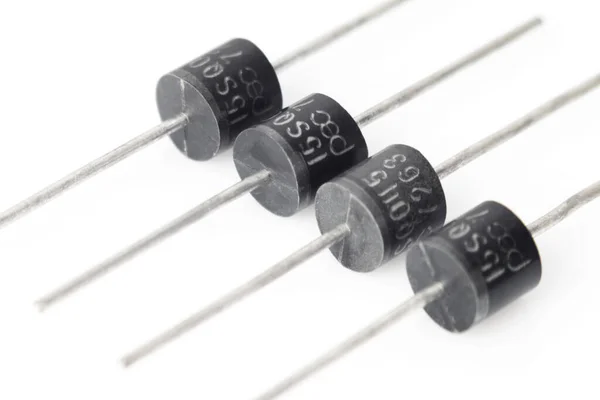 Diodos Retificadores Silício Semicondutores Componentes Eletrónicos Bipolares Diodo Zener Diodo — Fotografia de Stock