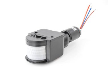 Açık hava hareket sensörü, ev güvenliği ya da aydınlatma sistemi için detektör, izole edilmiş beyaz