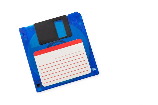 Computer Diskette Isoliert Auf Weißem Hintergrund Mit Kopierraum — Stockfoto