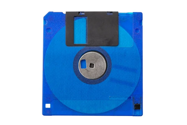 Floppy Disk Del Computer Isolato Sfondo Bianco Con Spazio Copia — Foto Stock
