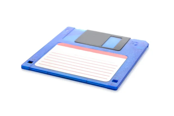 Computer Floppy Disk Isolated White Background Copy Space — Stock Photo, Image