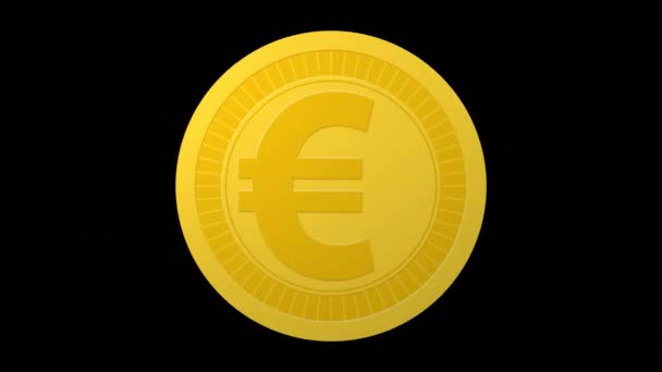 Замена Иконок Различных Валют Вращающейся Монете Зацикленная Анимация Изолированном Фоне — стоковое видео