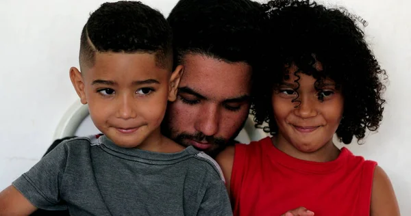 아버지와 아메리카 아이들 아이들 — 스톡 사진