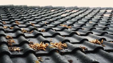 Çatı döşeme malzemesi. Ev kiremitleri dışarıdaki çatı detayı