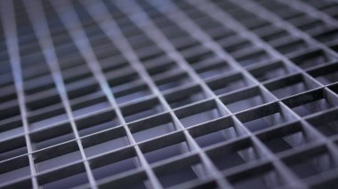 Güvenlik kapısı metal yüzey, metalik kareler ve çizgiler