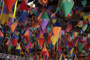 Party decor. South latin american traditional decor party. Decoration for festa junina