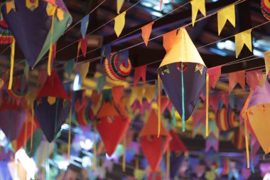 Party decor. South latin american traditional decor party. Decoration for festa junina