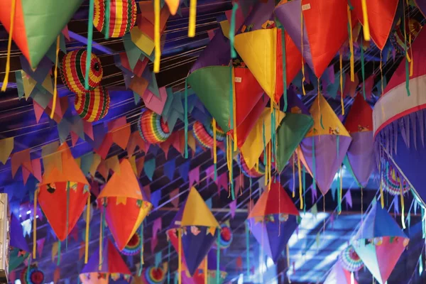 Party decor. South latin american traditional decor party. Decoration for festa junina