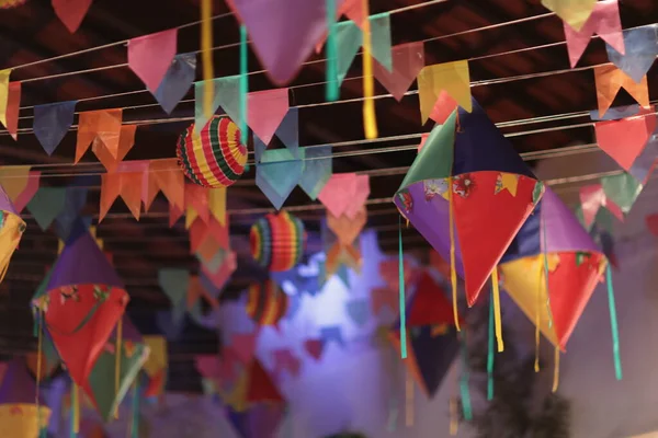 Party decor. South latin american traditional decor party. Decoration for festa junina