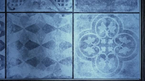 Tile Floor Decoration Background Texture Pattern — Wideo stockowe