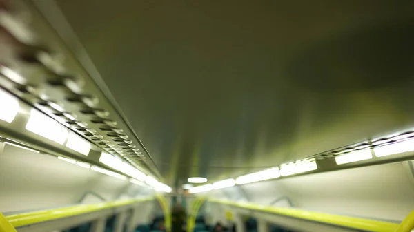 Langit Langit Kereta Bawah Tanah Metro Dalam Transportasi Bawah Tanah — Stok Foto