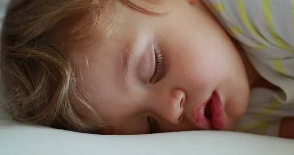 Closeup Infant Boy Face Asleep Afternoon Nap — Foto Stock