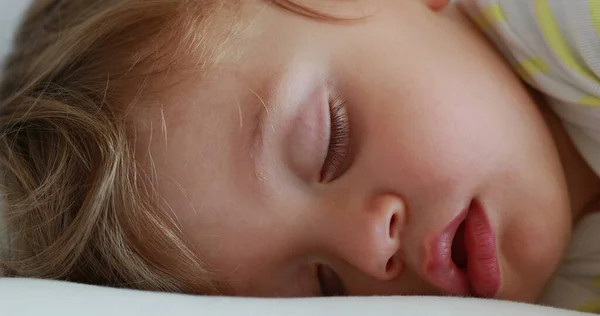 Cute Baby Face Sleeping Adorable Toddler Asleep Closeup One Year — 스톡 사진