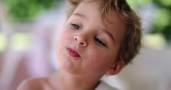 Kleinkind Gesicht Porträt Junge Jährige Junge — Stockfoto