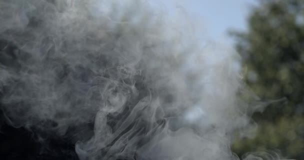Дым Захвачен Высокой Скорости 800 Кадров Секунду Открытом Воздухе — стоковое видео