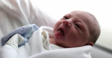 Newborn baby infant after birth first day of life