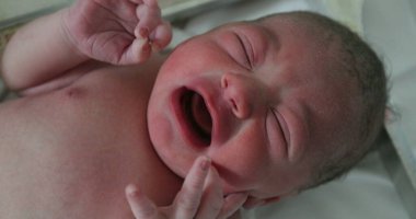 Infant newborn baby toddler crying at hospital