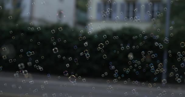 Niezliczone Bańki Mydlane Unoszące Się Niebie 800Fps Majestic Slow Motion — Wideo stockowe