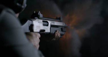 Yüksek Hız 800fps Yavaş Hareket Hız Atan Av tüfeği, Yaygın Duman ile Çarpıcı Atış